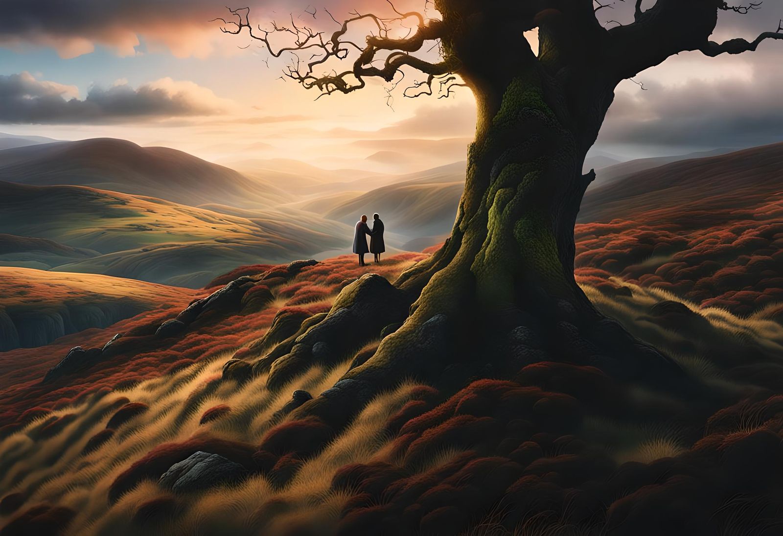 Hyperrealistic Scottish Highlands Landscape Photography