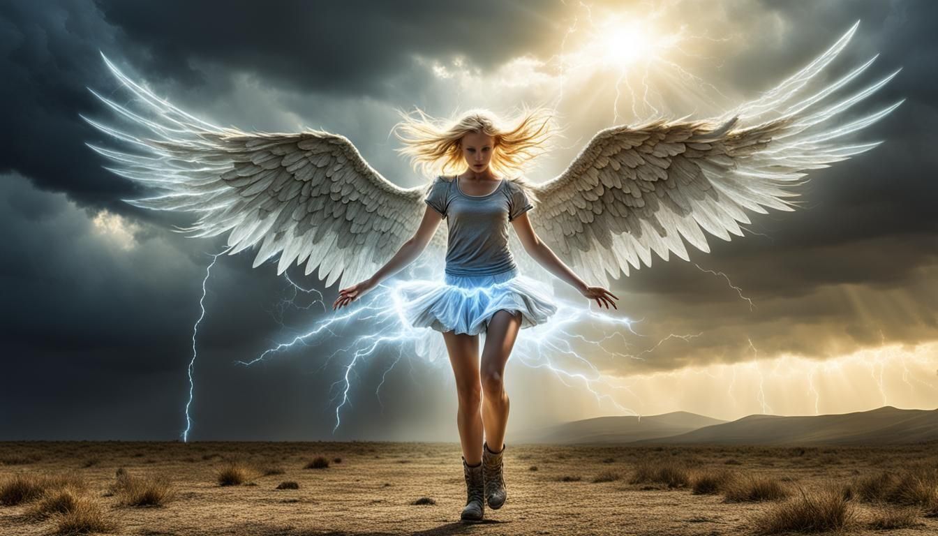 Earth-Angel fighting Ethereal Gatekeeper
