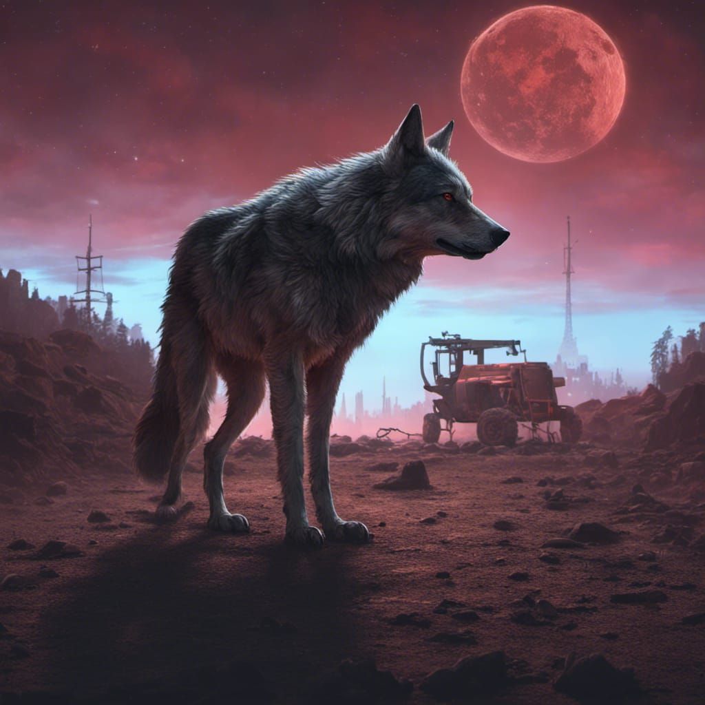 wolf post-apocalyptic cyberpunk