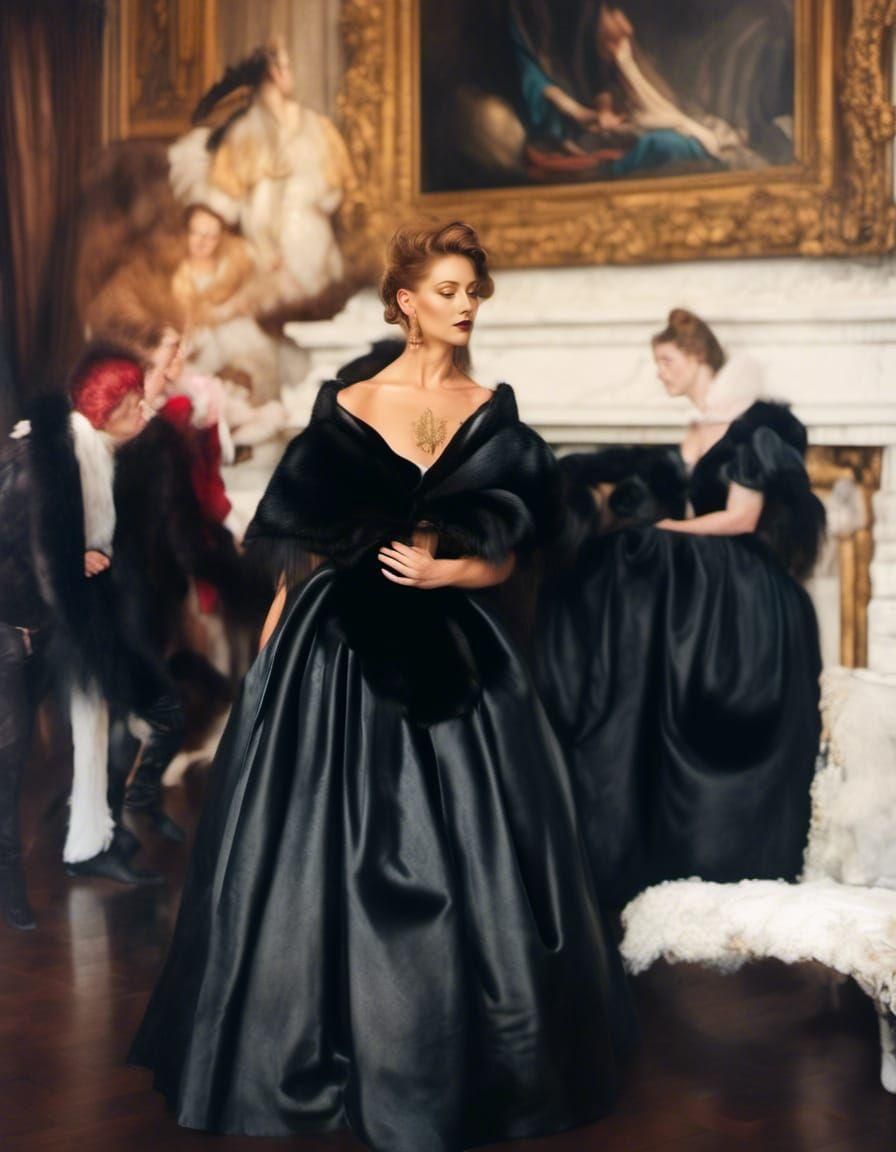 Art History Characters Party in Hyperrealism