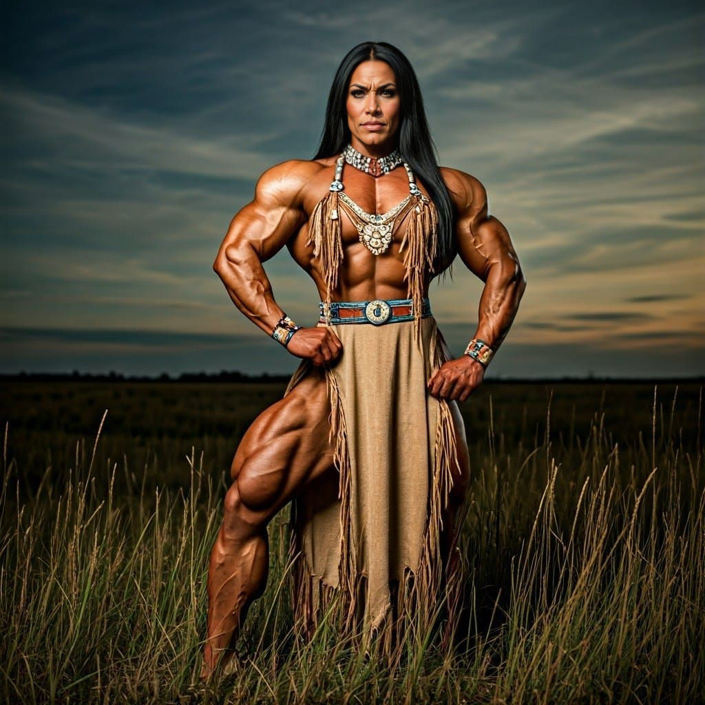 Native American Bodybuilder Empress of the Prairie