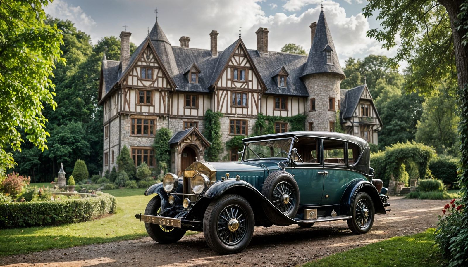 Luxurious 1918 Rolls Royce in Enchanted Woodland Setting
