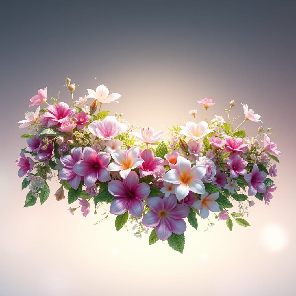 Floral Name Art: "Nasrin Islam" in Fantasy Style