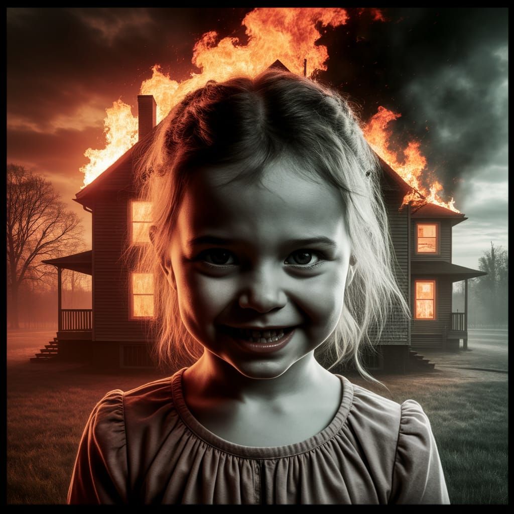 Sinister Smile: Girl and the Burning House