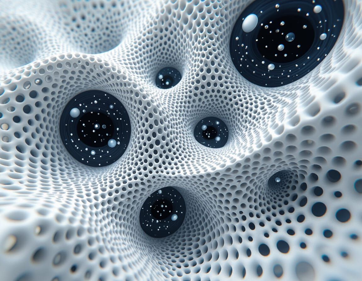 Artitechtural Negativespace Luminodoodleblend Structures wit...