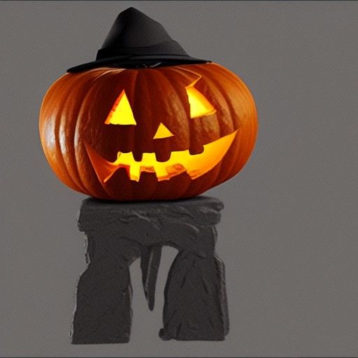 Jack O'Lantern Blacksmith: Detailed Matte Painting