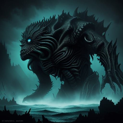 Cthulhu-Inspired Beast Emerges from Ocean Depths