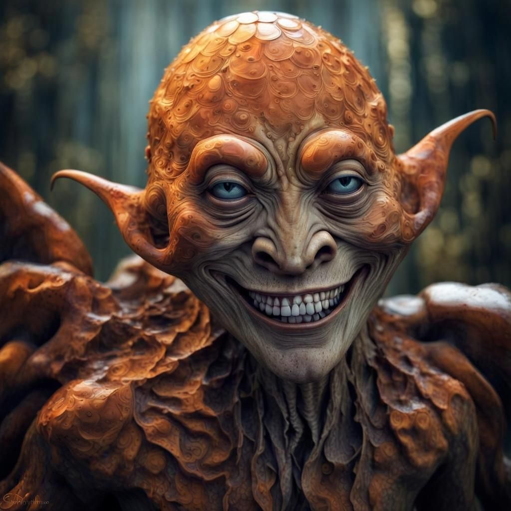 Photorealistic Aliens with Exotic Fashion in Detailed Lighti...