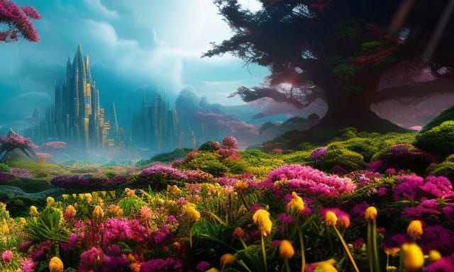 Cybertron Planet in Epic Digital Matte Painting