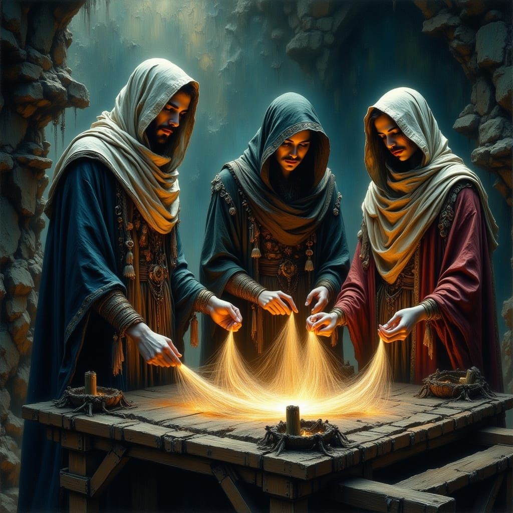 Greek Mythological Goddesses in Dark, Ominous Hyperreal Styl...