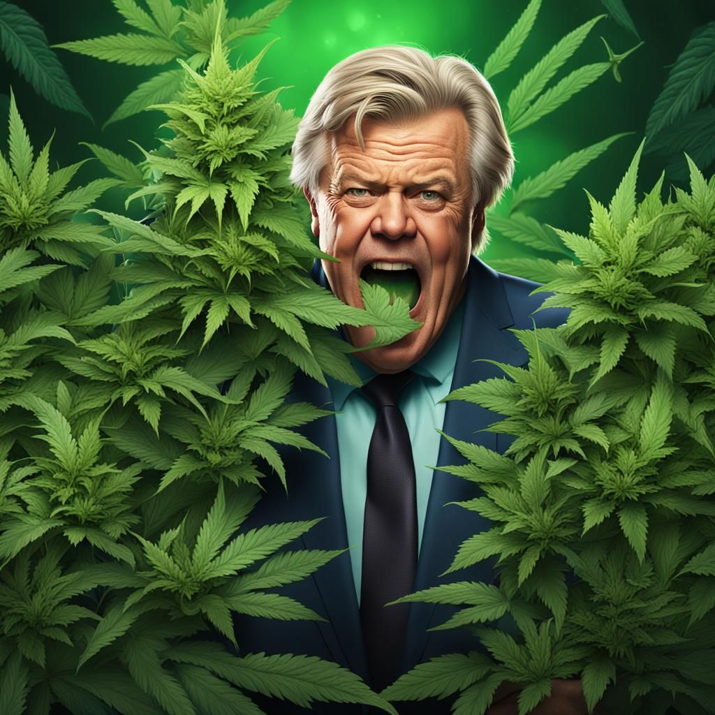 Comedian Eaten by Cannabis Leaf Monster