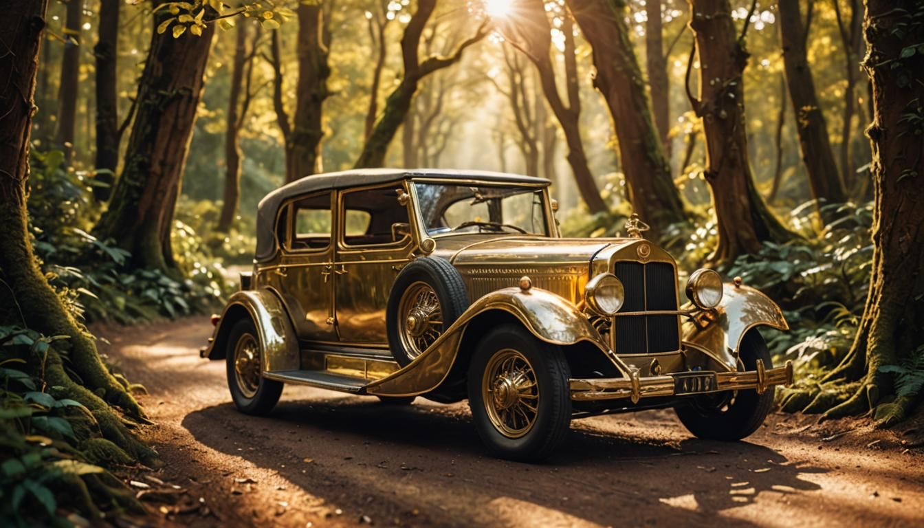 Enchanted Forest: Elven Car in Fantasy Realism