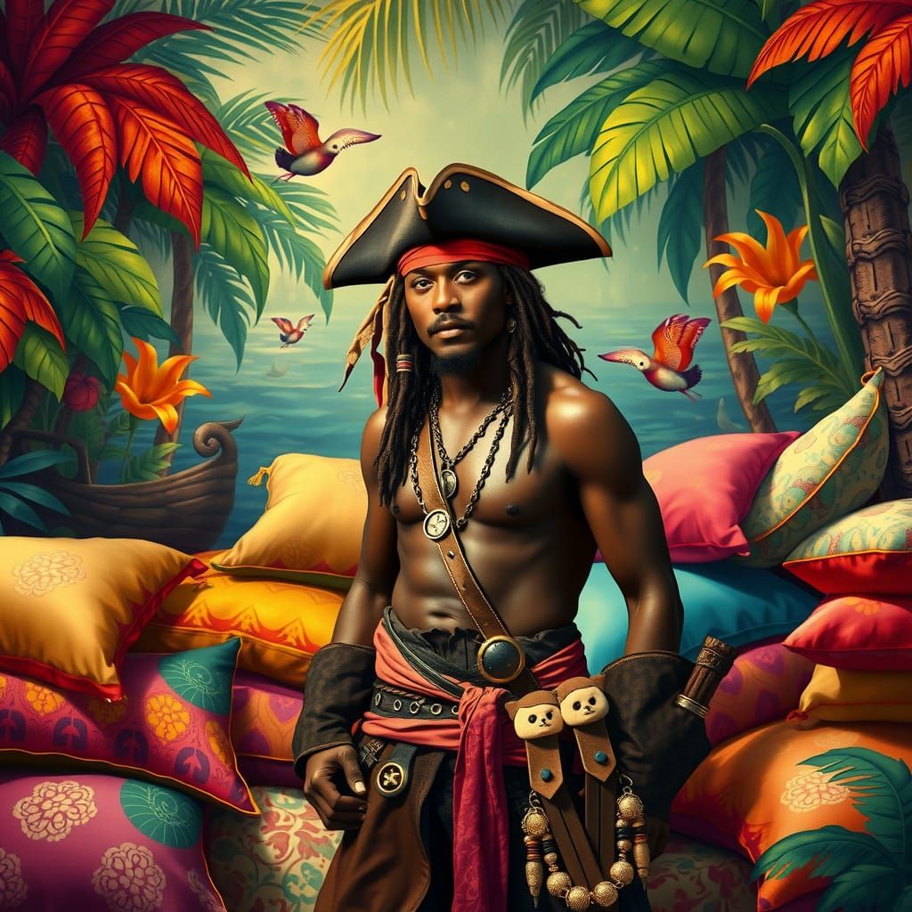 Pirate's Pillow Treasure Trove in Surreal Jungle