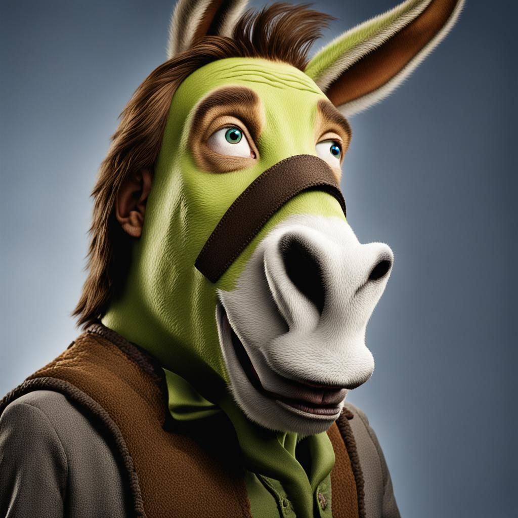 Donkey Portrait Inspired by David Spade