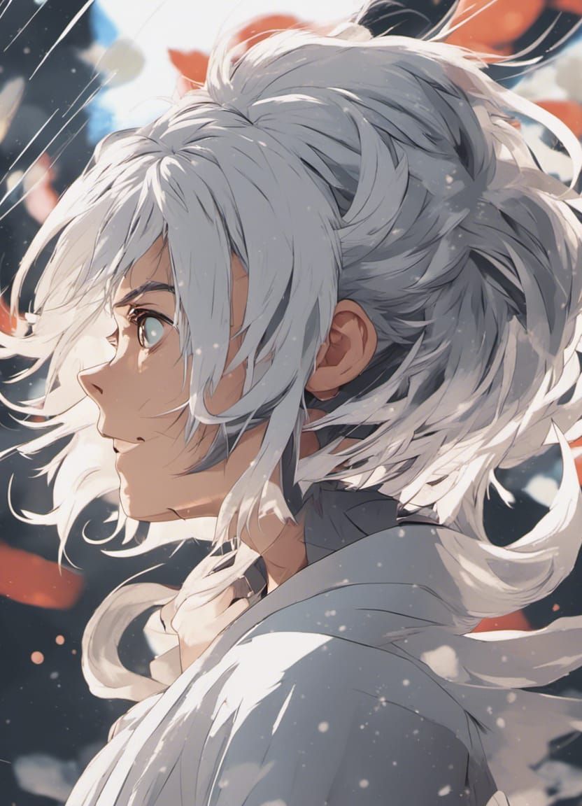 Anime Gojo Satoru in Ukiyo-e Style