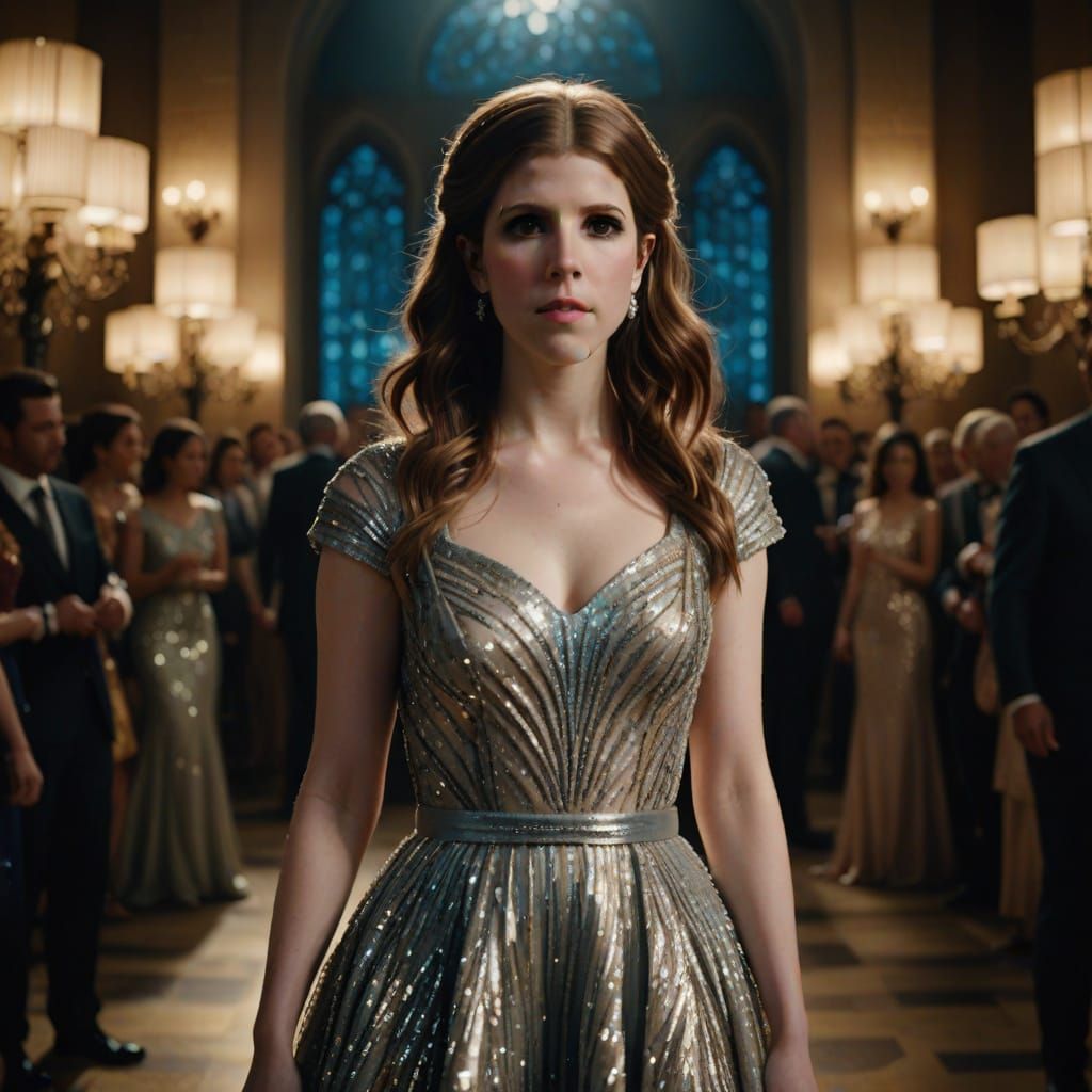 Anna Kendrick in Radiant Ethereal Gown