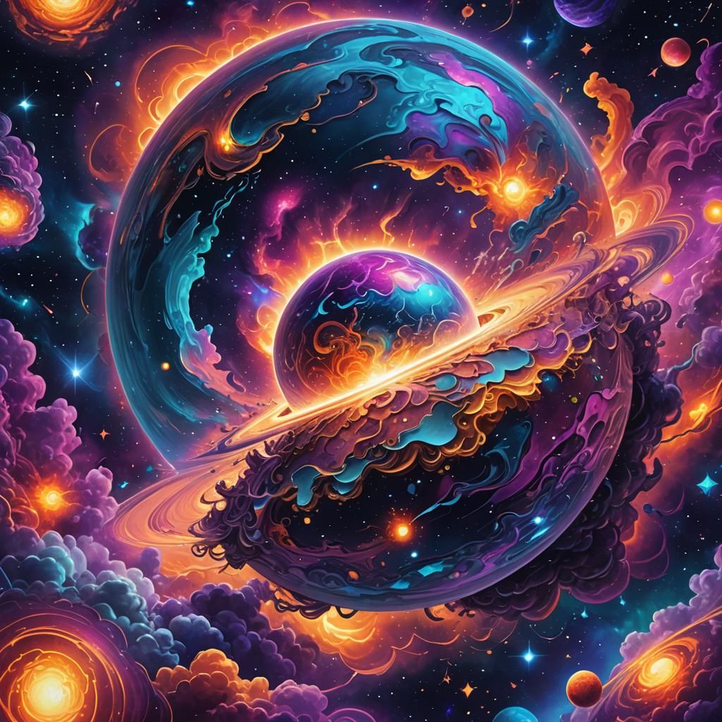 Cosmic Planet with Swirling Universe Inside