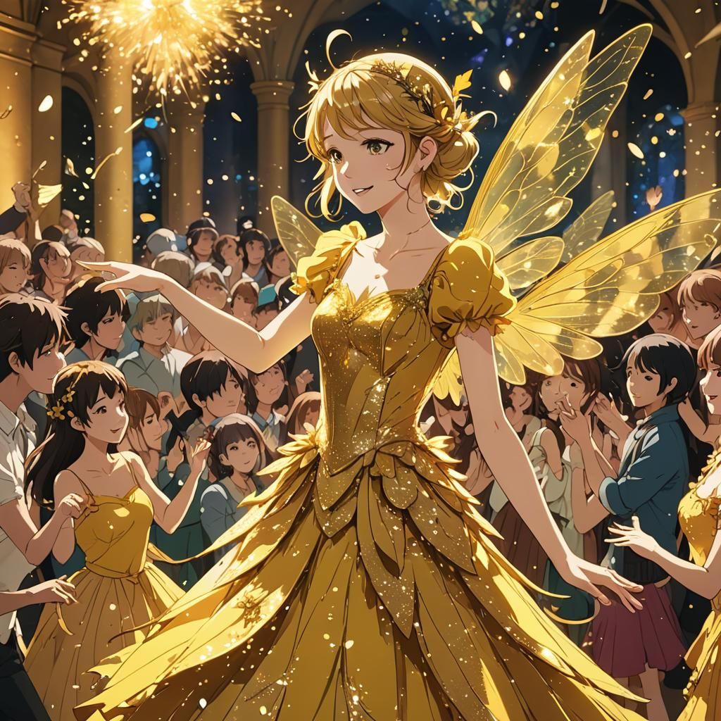 Anime Fairy Dancing at Kingdom Party