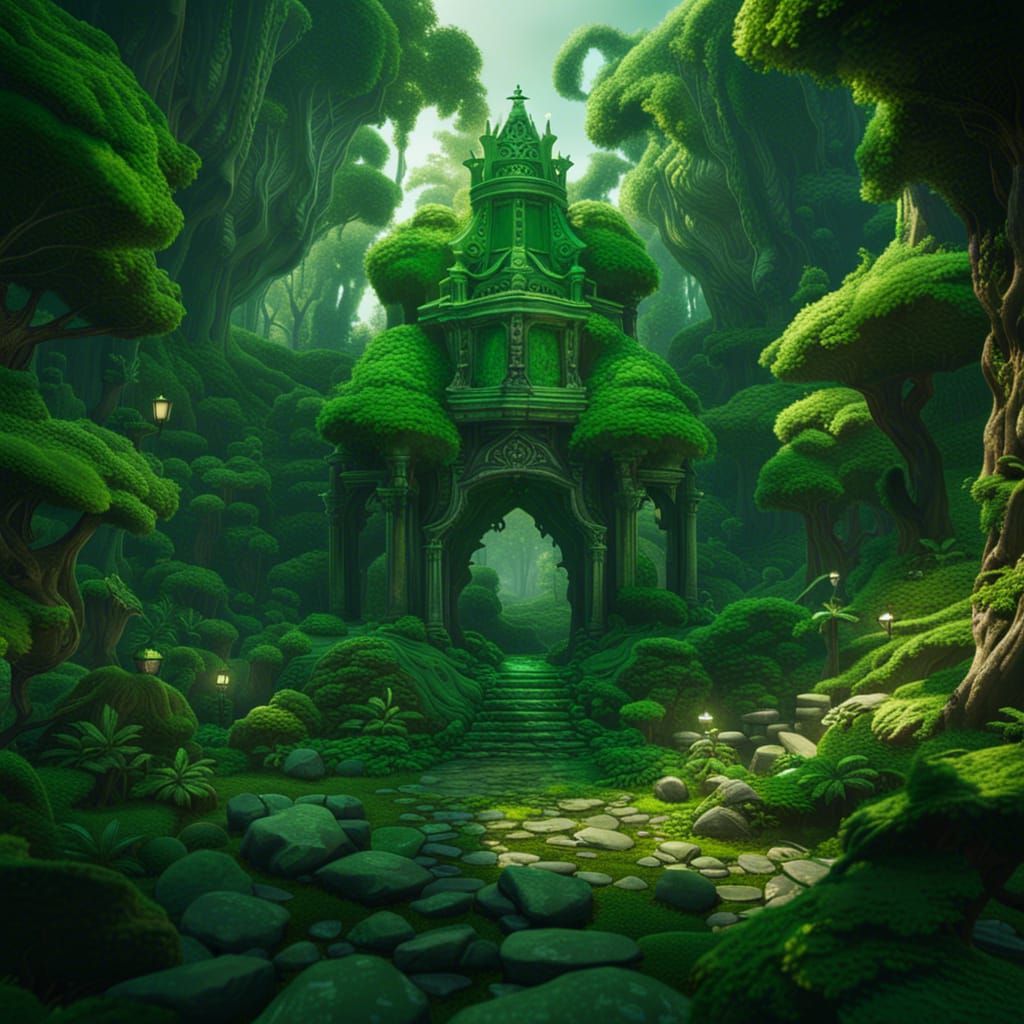 Fantastical Matte Painting in Deep Color