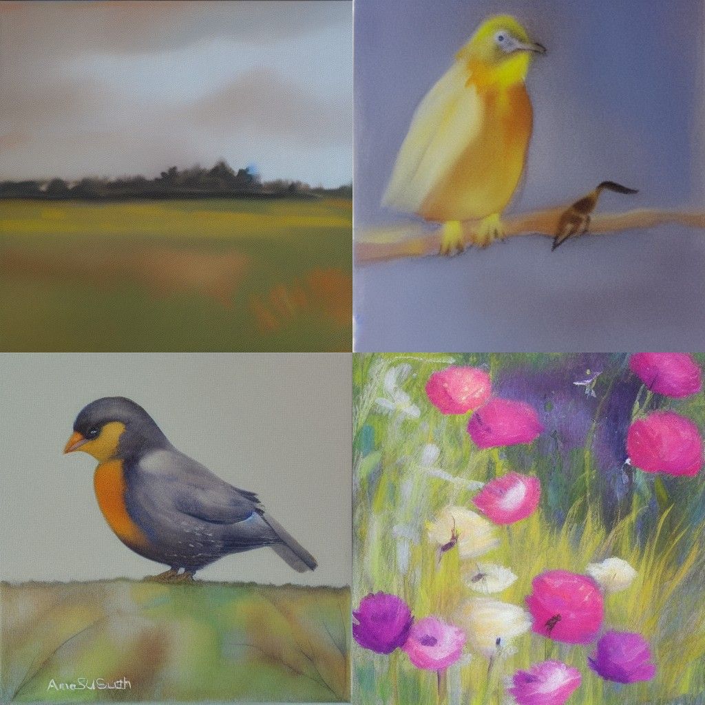 Organic Textures in Anne Sudworth Style