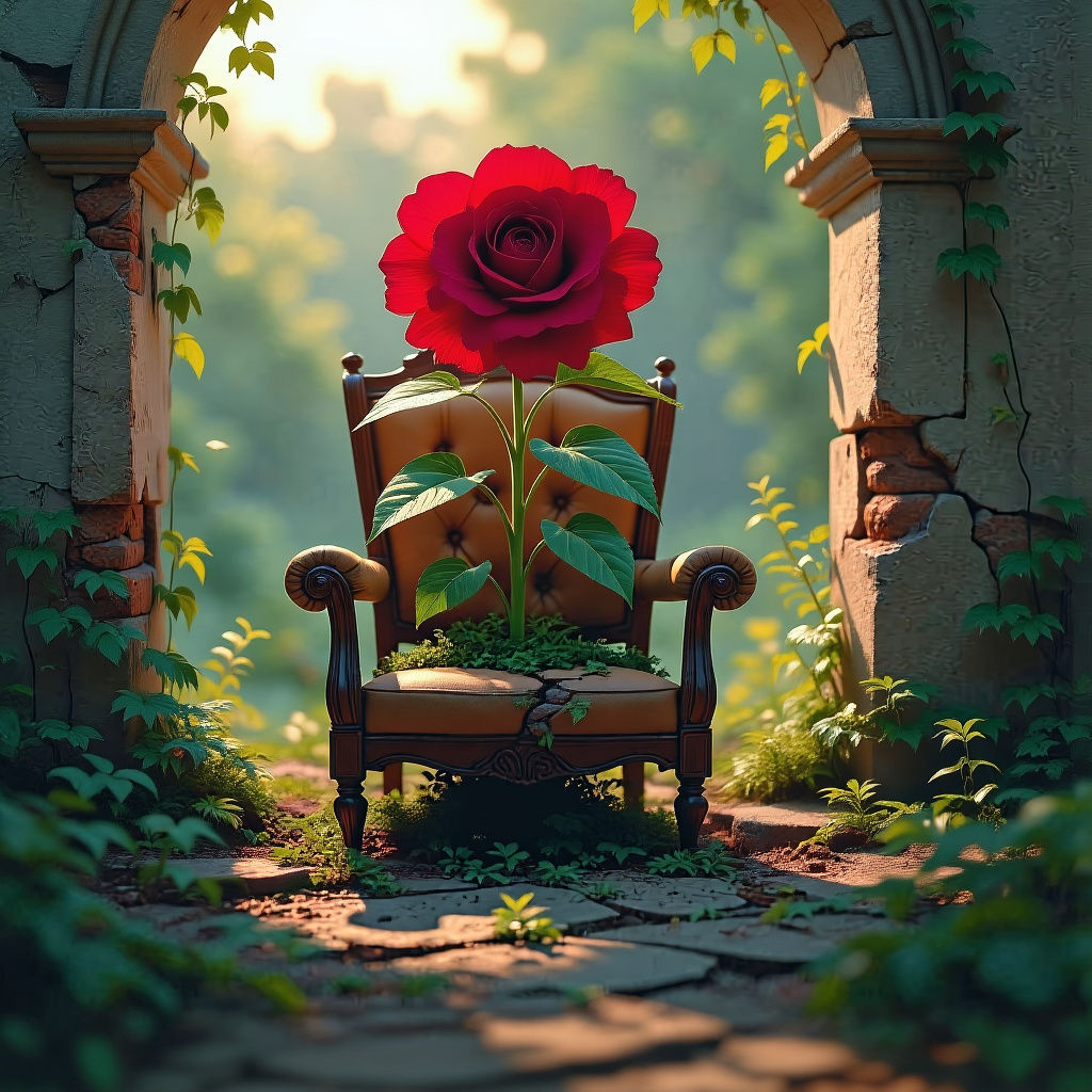 Sunflowers of Hope: Dark Fantasy Concept Art