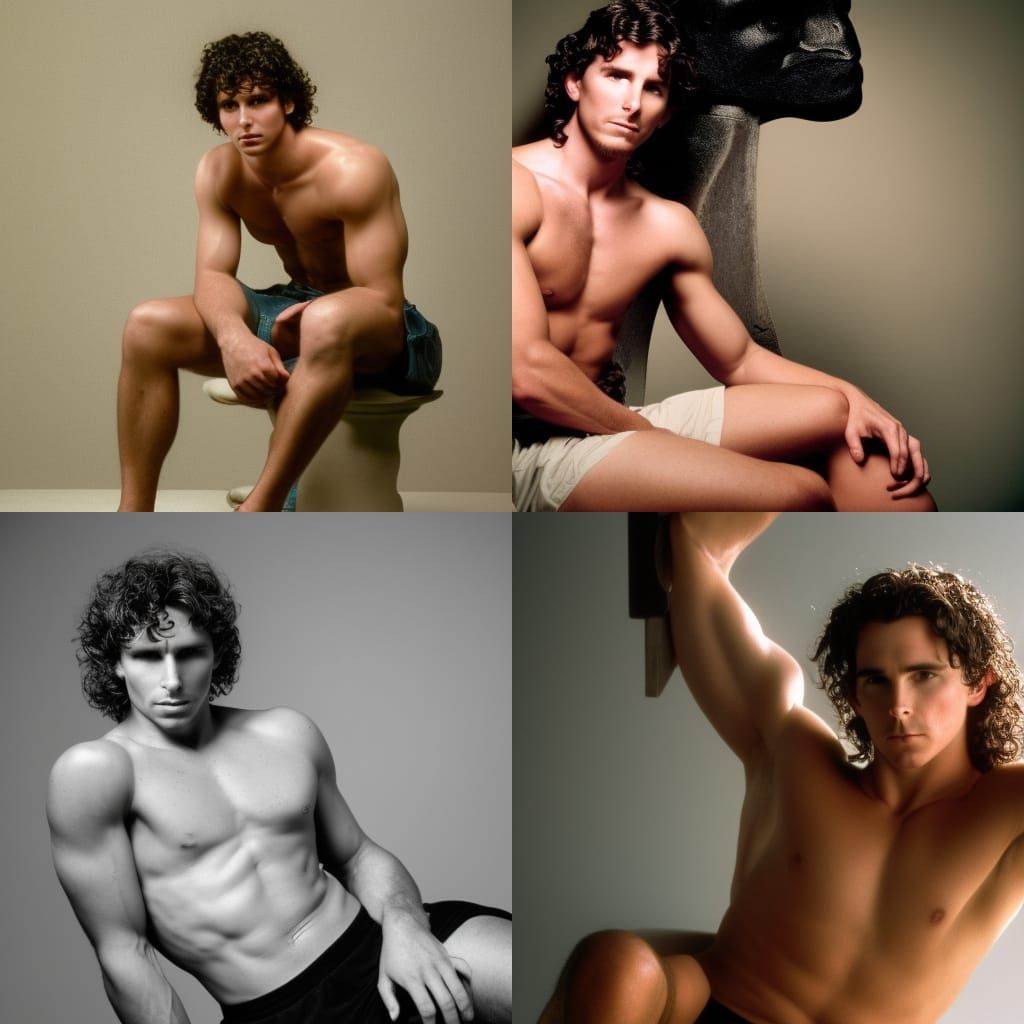 Etruscan Boy as The Thinker: 90s Style Photo