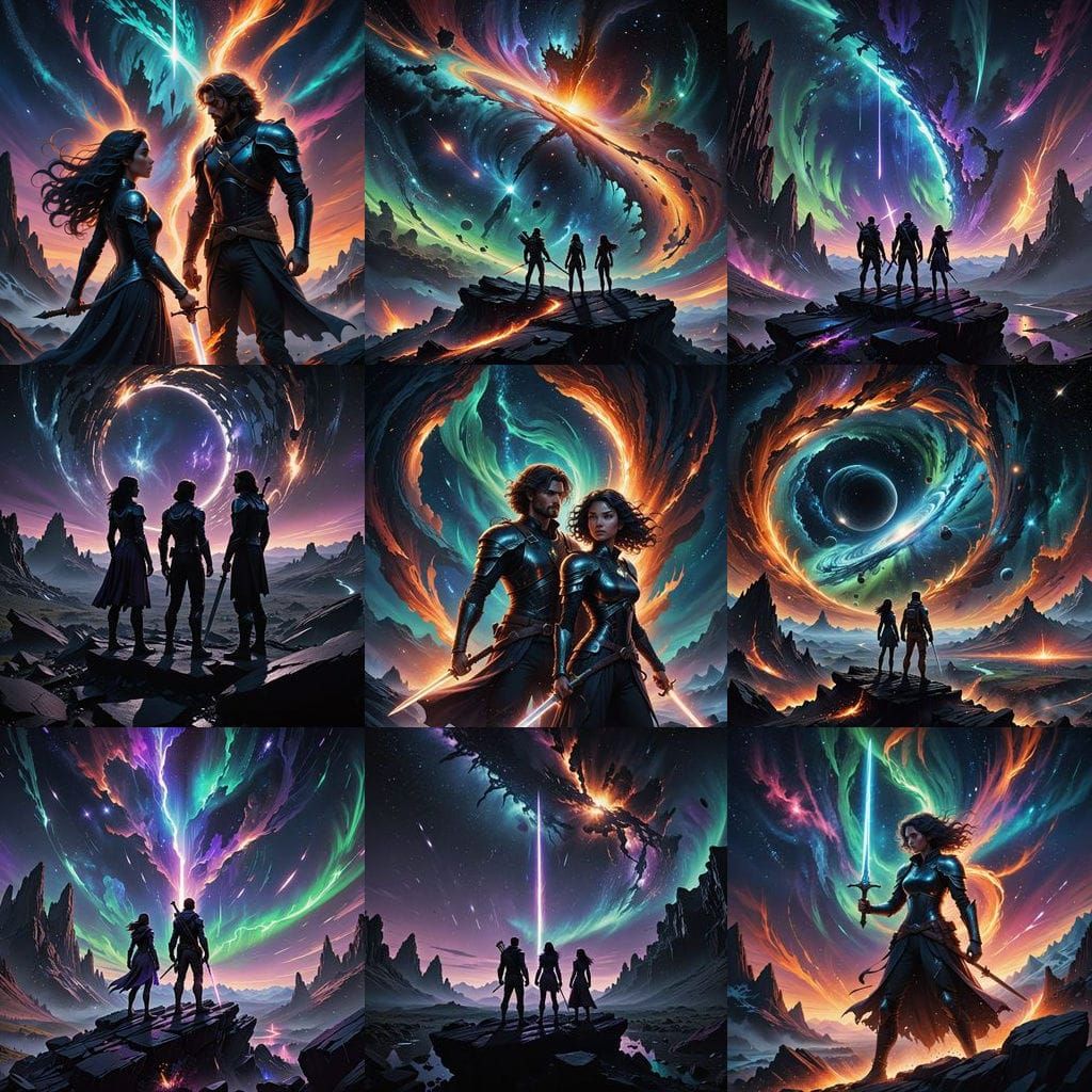 Couple Defy Black Hole With Blazing Staff and Sword