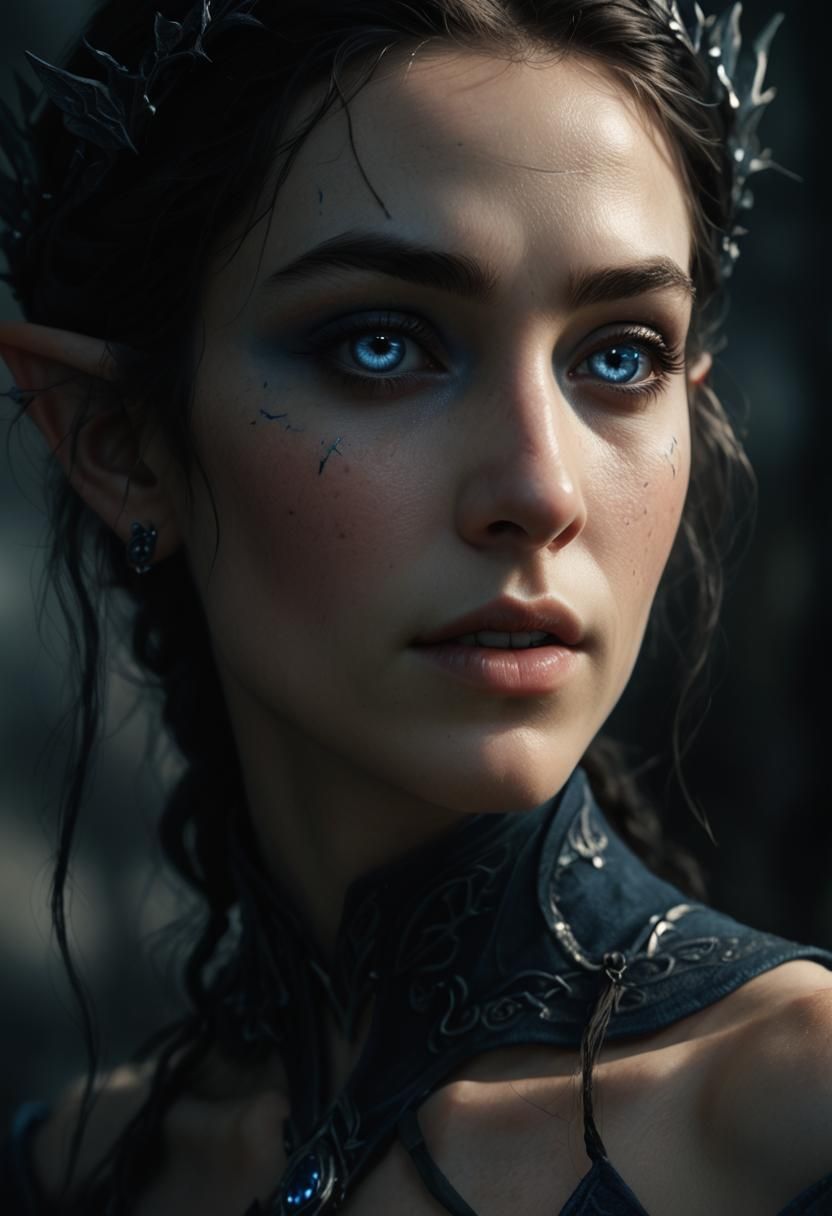 Beautiful Elf Portrait in Photorealistic Style