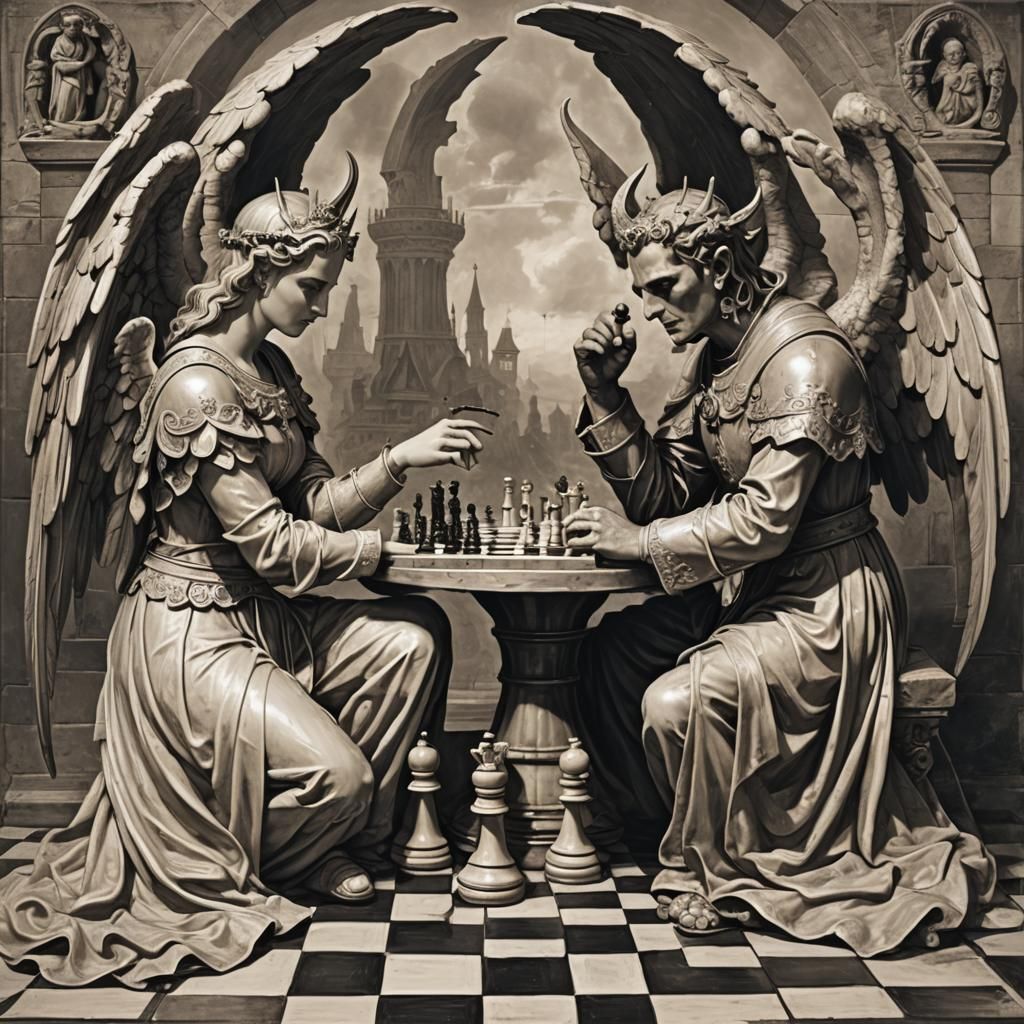 Angelic Demon Chess Match