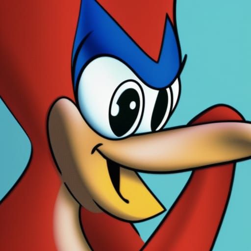 AI Rendition of Woody Woodpecker