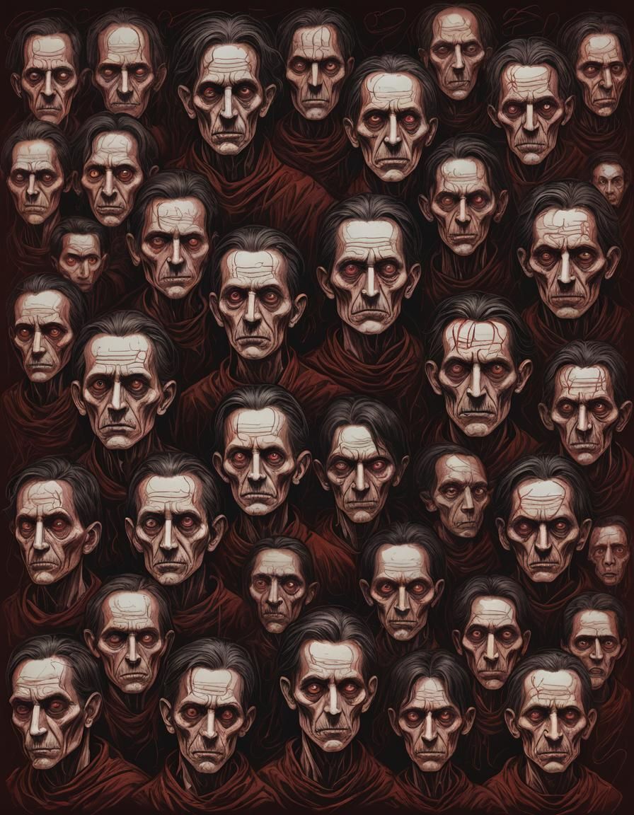 Unsettling Portraits in Cursed Gallery