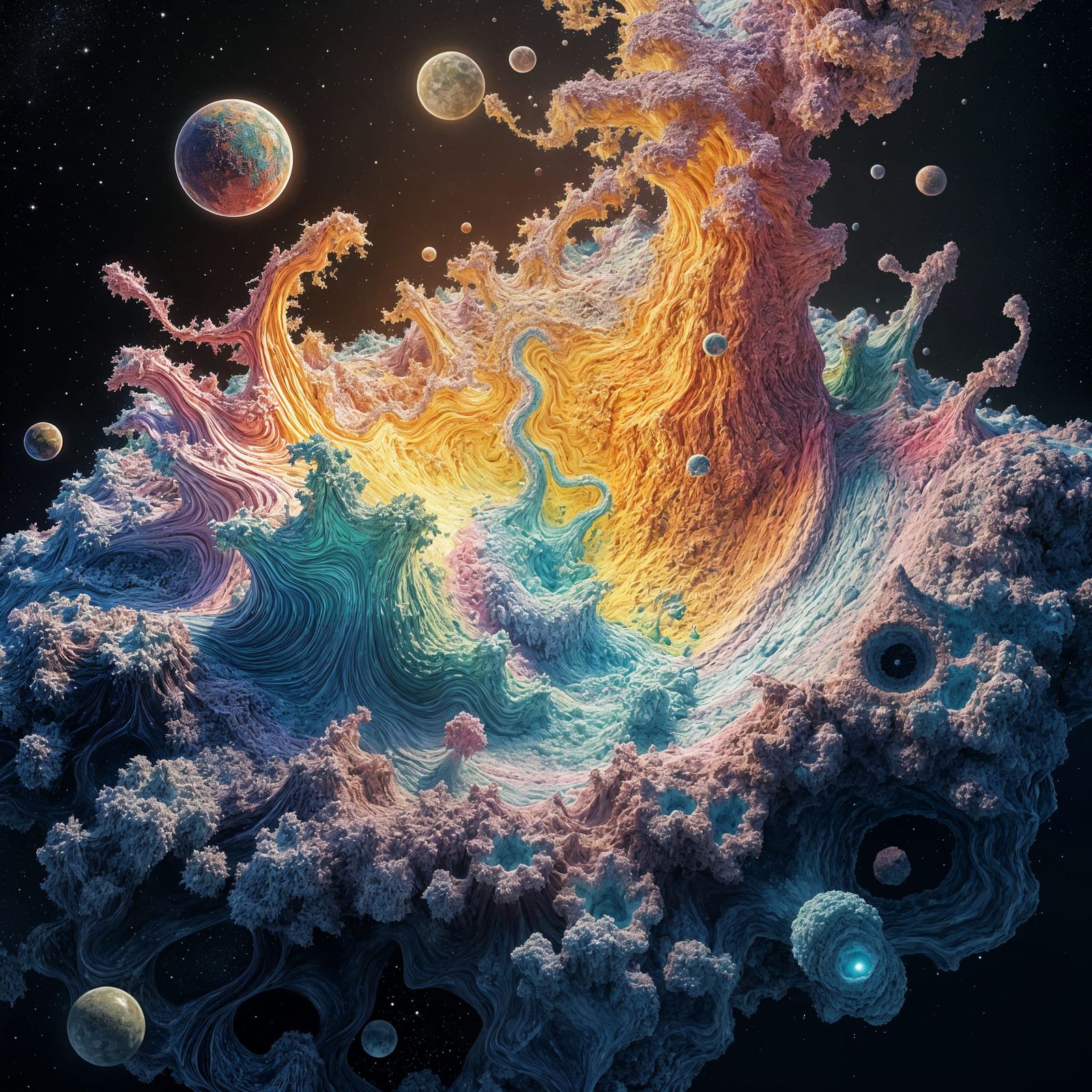 Vibrant Comet Ecosystems Unveiled: Crystalline Formations an...