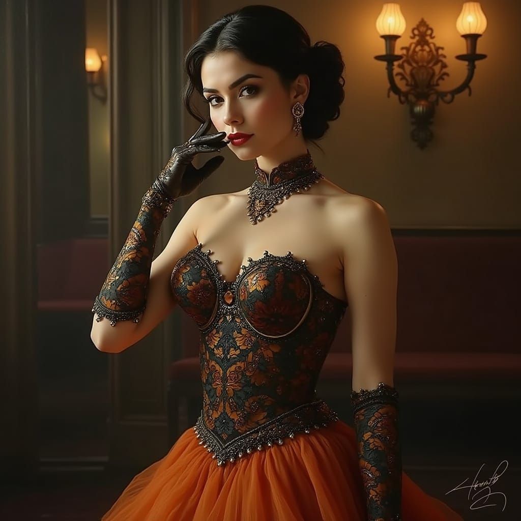 Woman in Confident Attire with Vibrant Colors