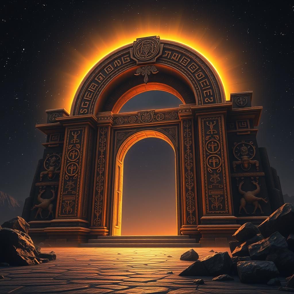 Majestic Stargate at the Crossroads of Time