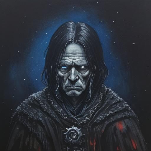 Gouache Painting of Year's End and Nightfall