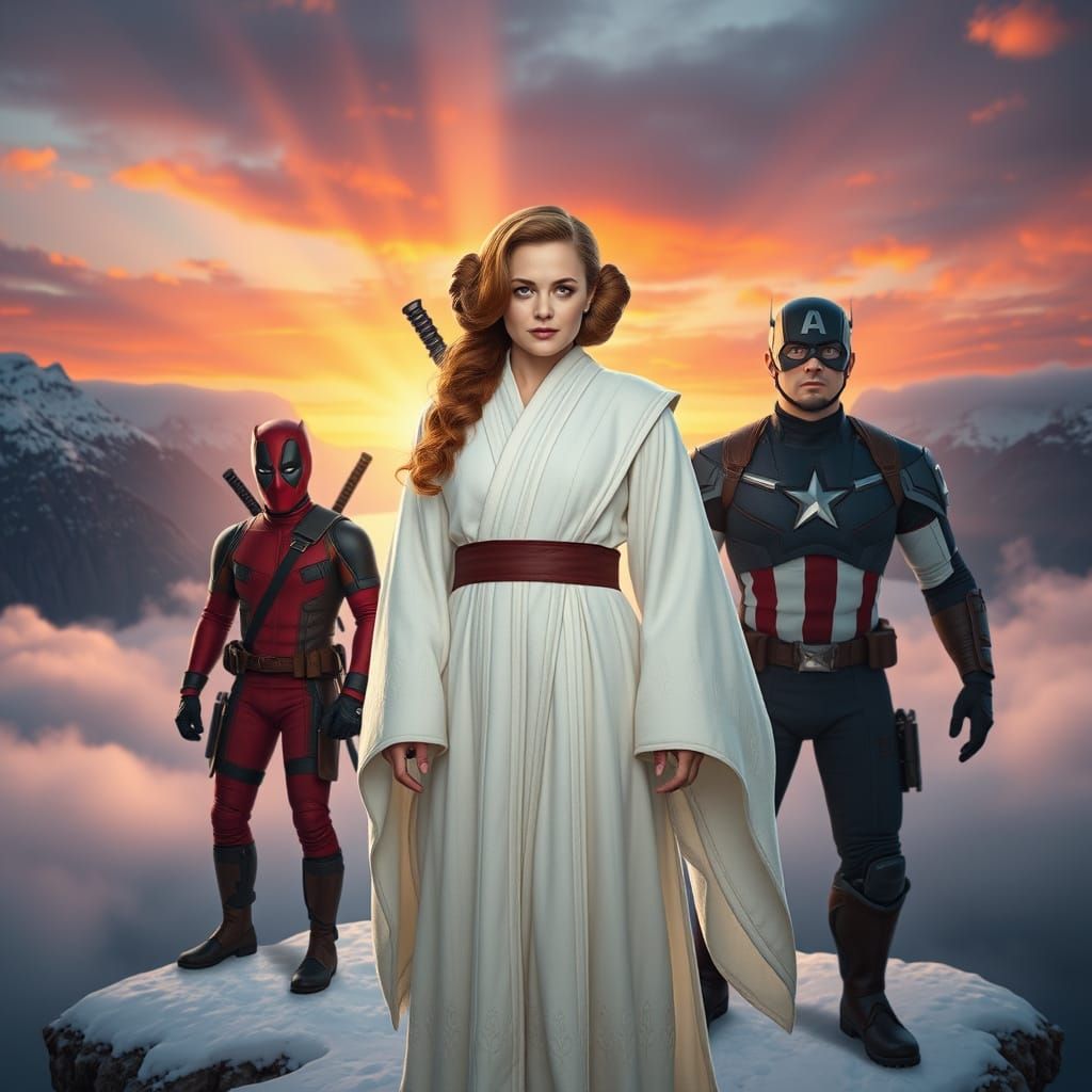 Jenna Fischer as Princess Leia in a Fantastical Fjord Scene