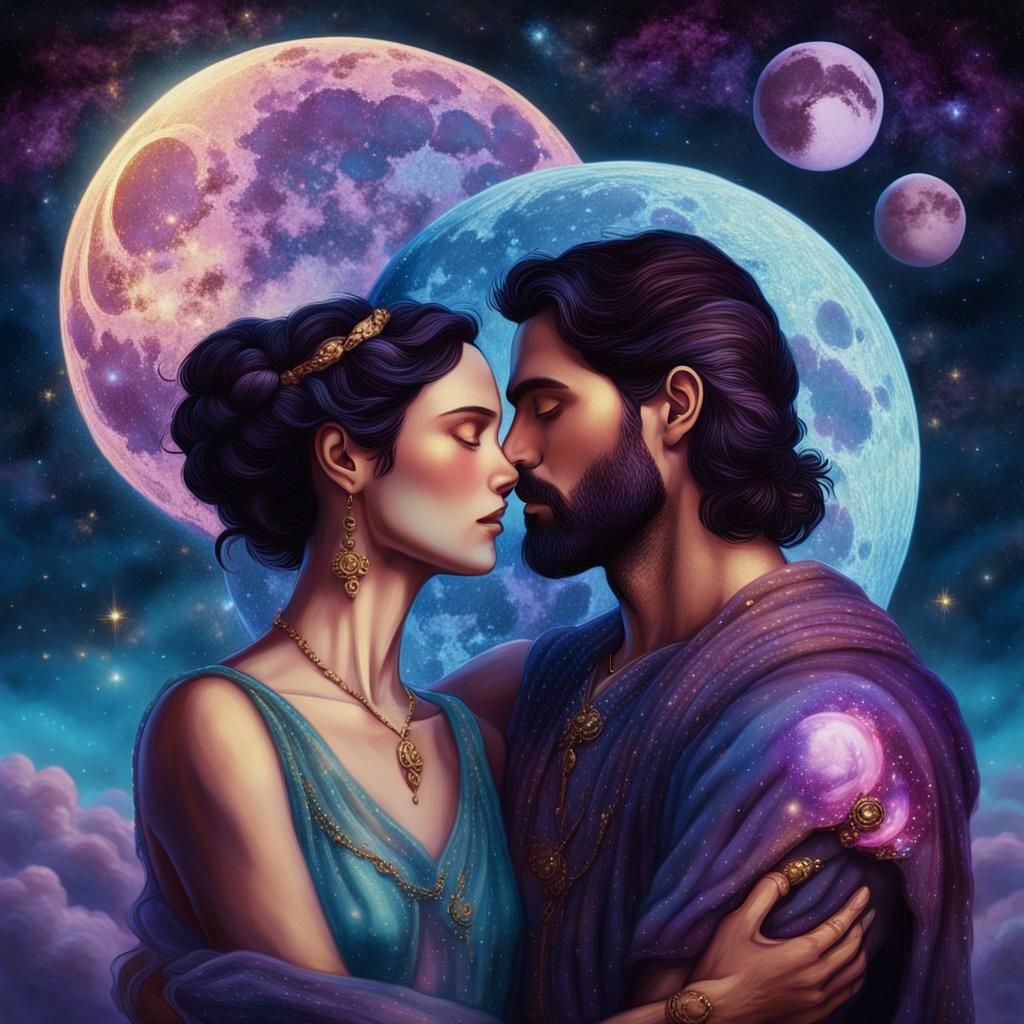 Celestial Embrace: Scorpio Man and Cancer Woman