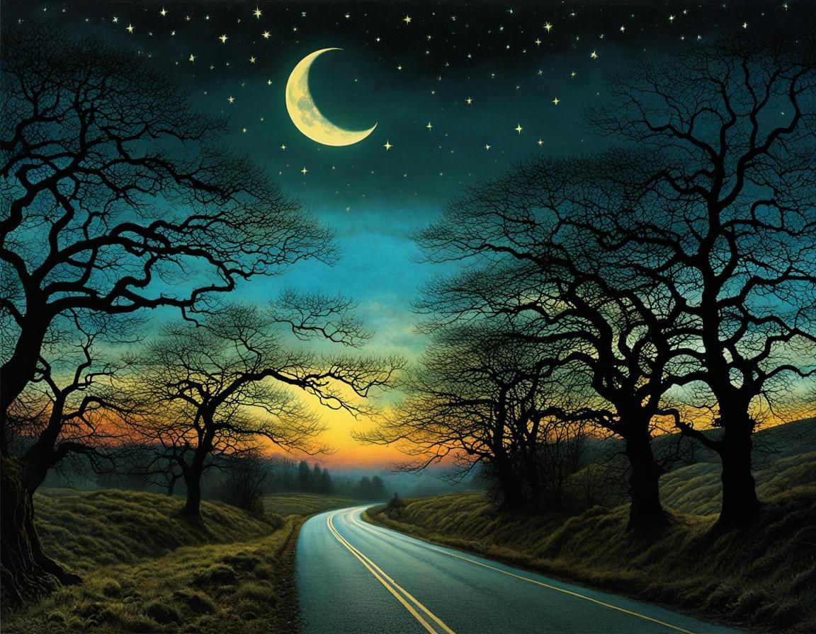 Ornamental Clouds Compose an Evening Love Song