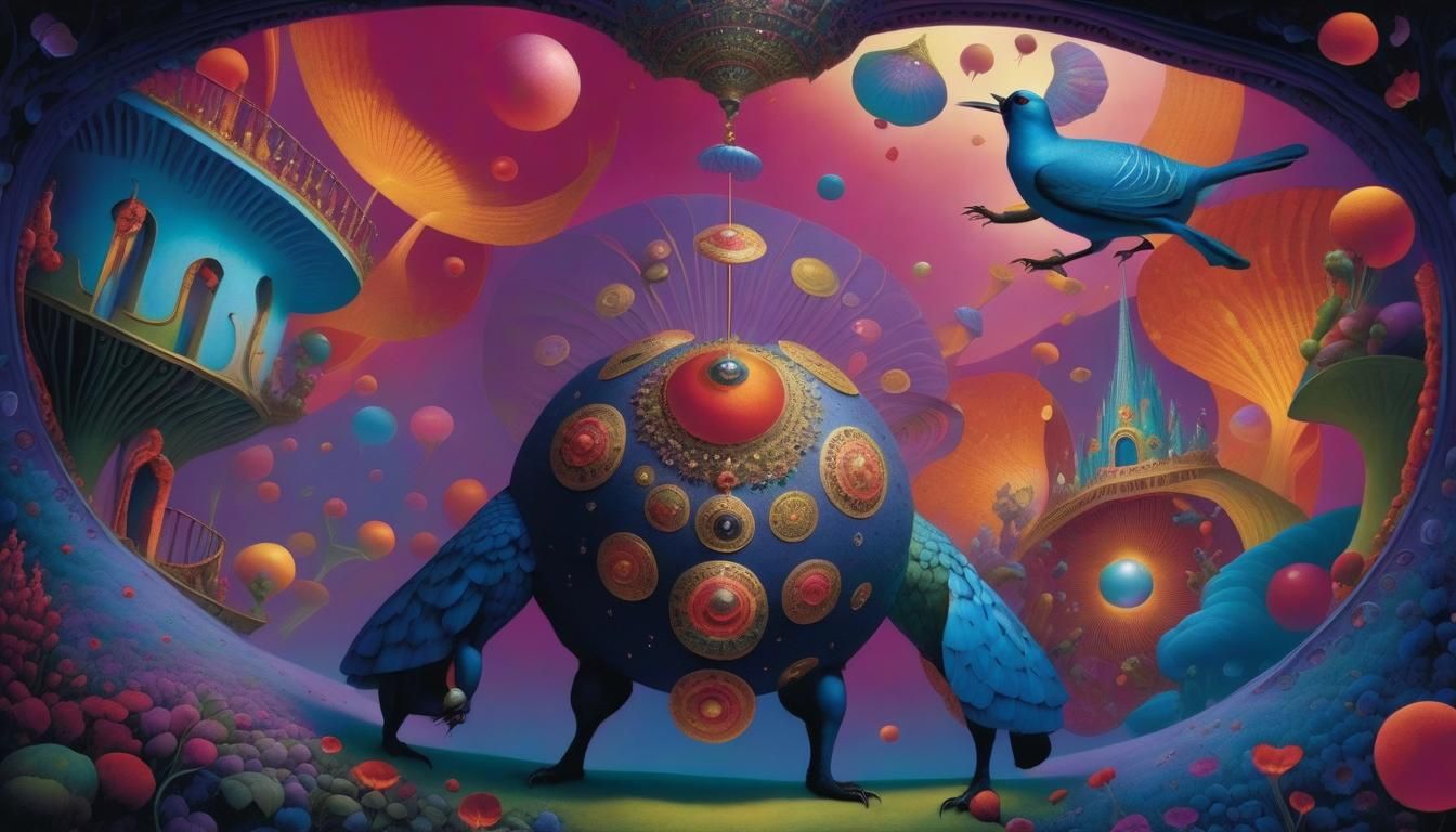 Surreal Roly Poly Man Singing Songs of Love