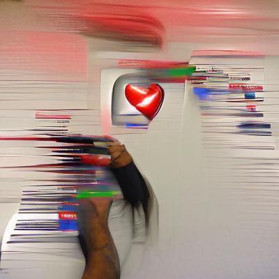 Abstract Swirling Vortex of Colors