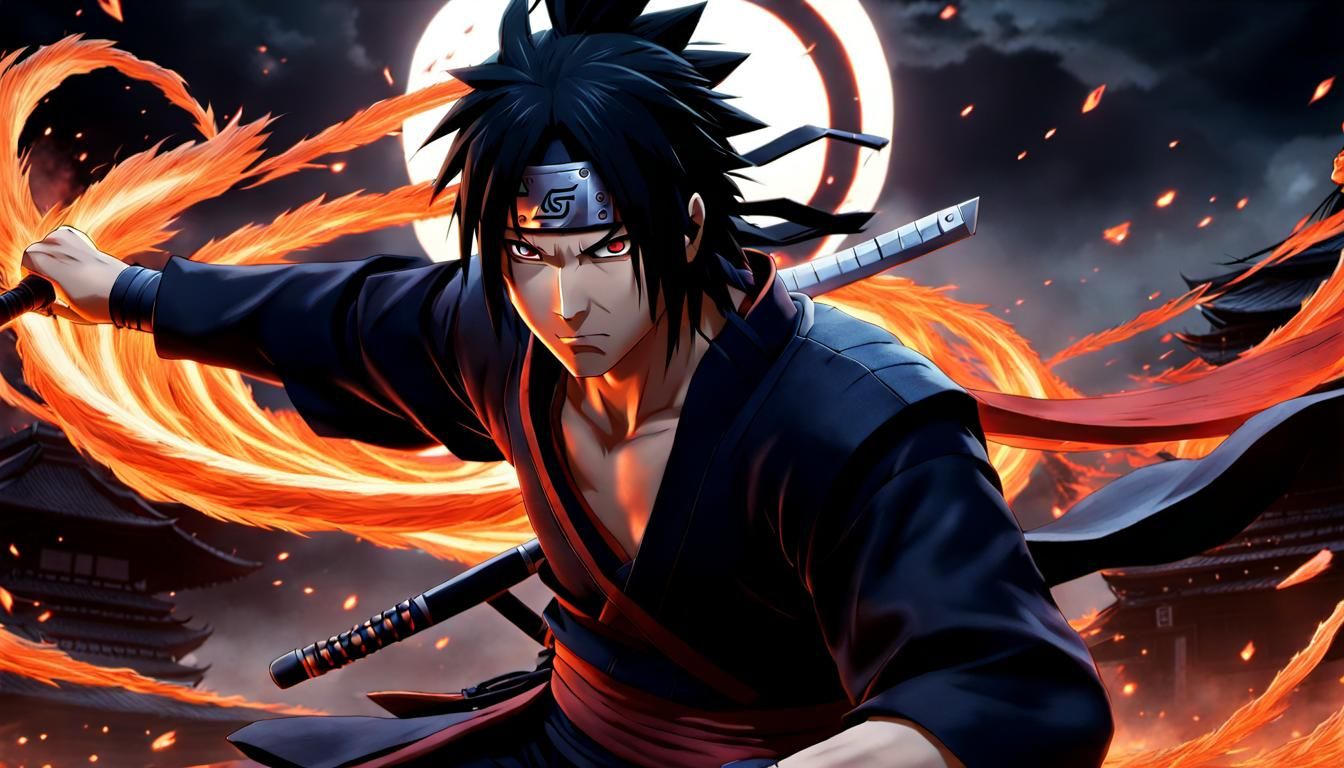 Epic Anime Battle Scene: Fantasy Showdown