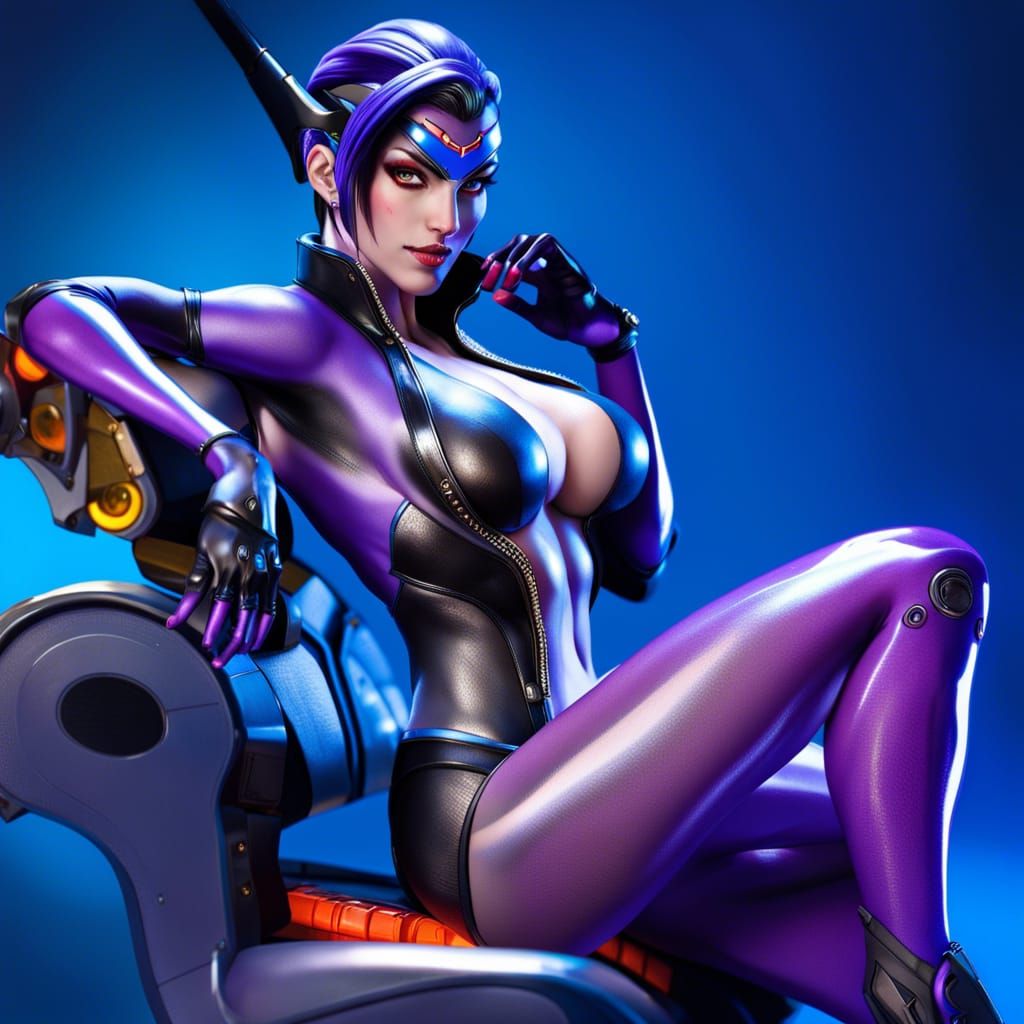 Hyperrealistic Widowmaker Modelshoot in Color Depth