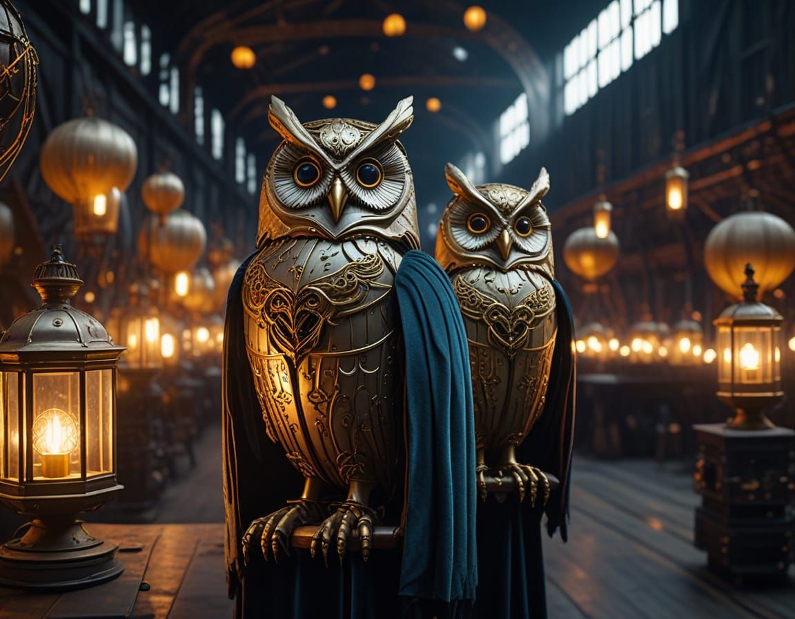 Steampunk Masquerade Ball in Airship Hangar