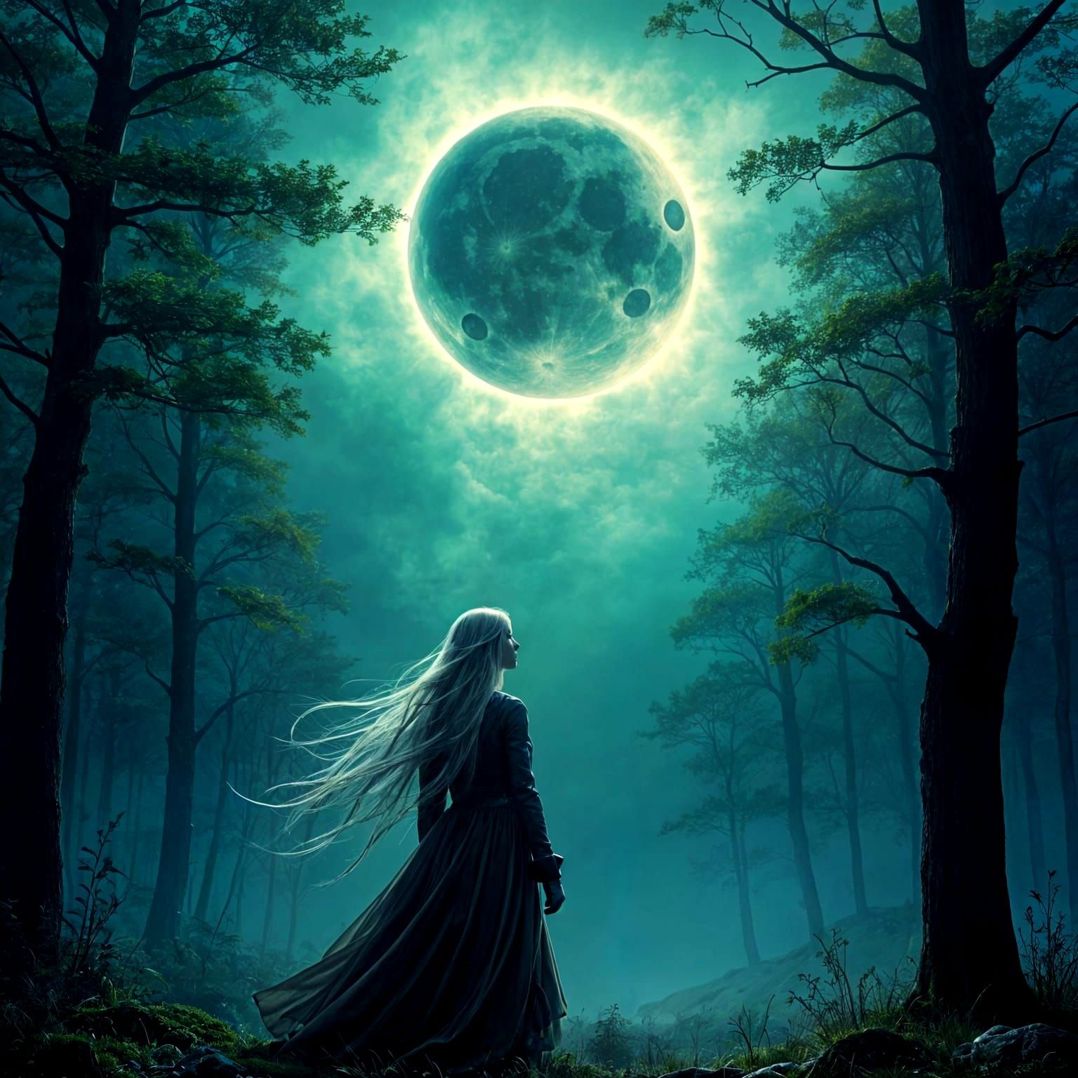 Solar Eclipse Unfolds in Mesmerizing Darkness