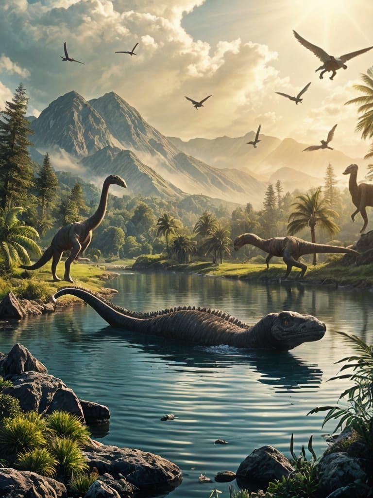 Prehistoric Paradise: Loch Ness Monster and Ancient Creature...