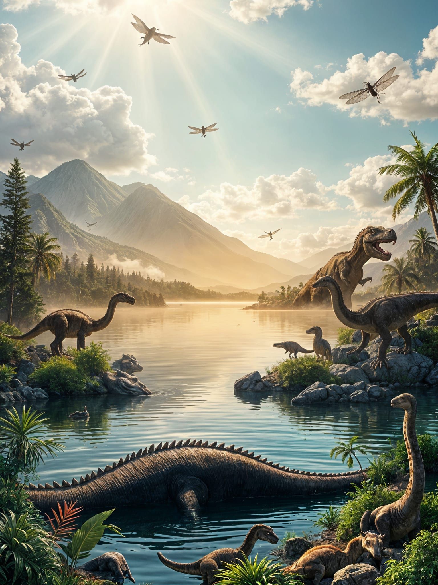 Prehistoric Beasts in Ancient Landscapes