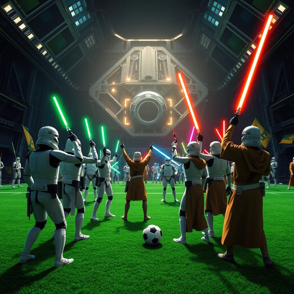 Galactic Showdown: Clone Troopers vs. Boy Scouts in Death St...