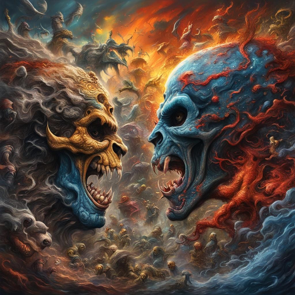 Earth: Battle of Good and Evil in Graffiti Art