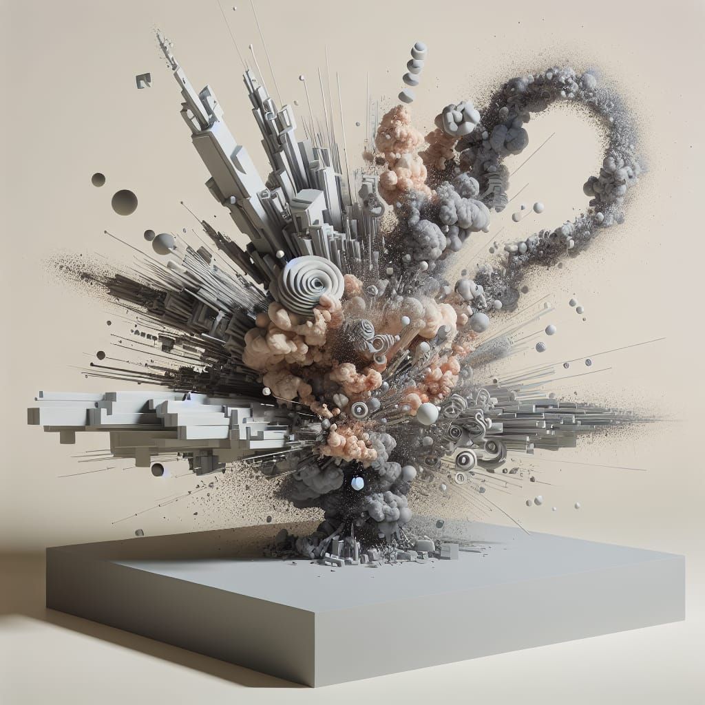 Surreal Sculpture: Implosion and Explosion Optical Illusion