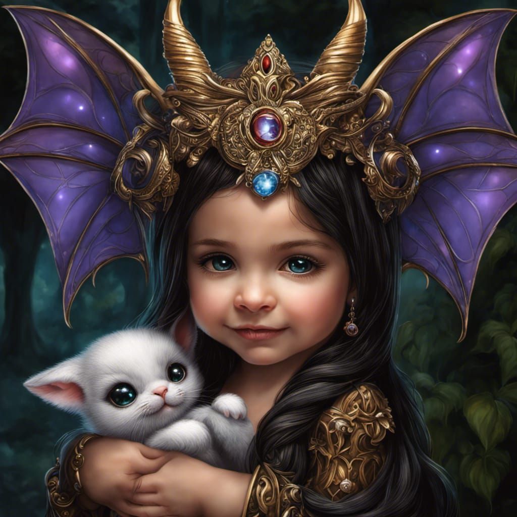 Adorable Demon Doll in Fantasycore Style